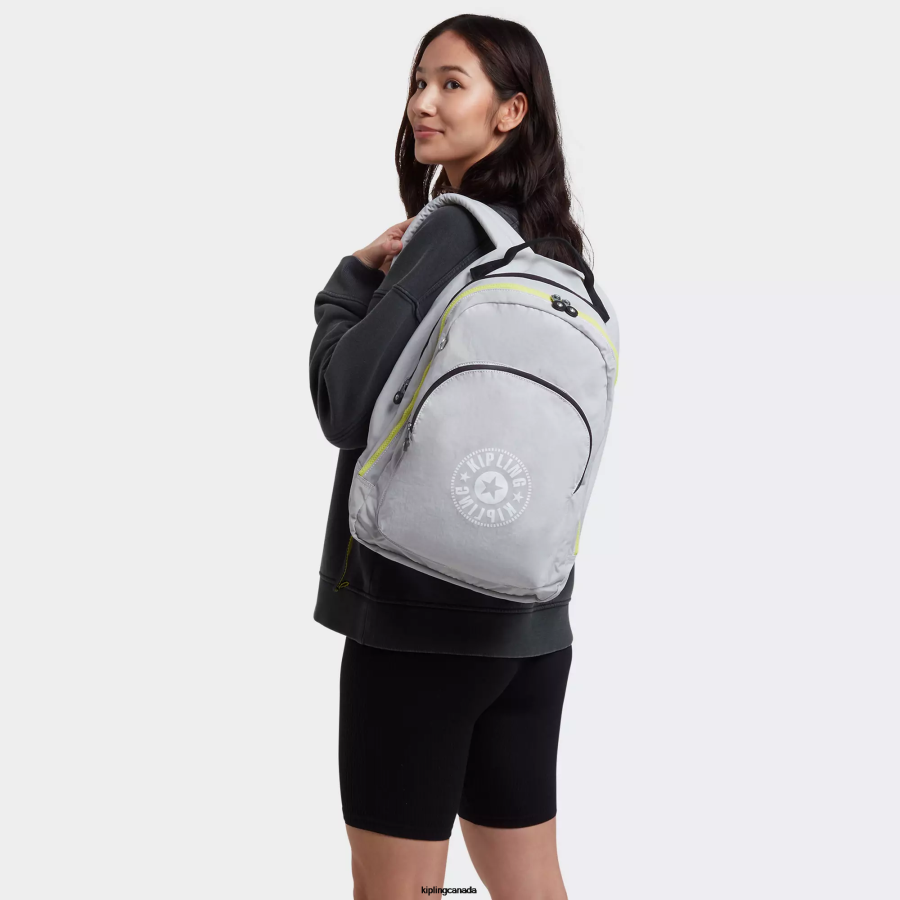 Women Laptop Backpacks Kipling Air Grey Curtis Extra Large 17" Laptop Backpack FHZD364 - Image 4