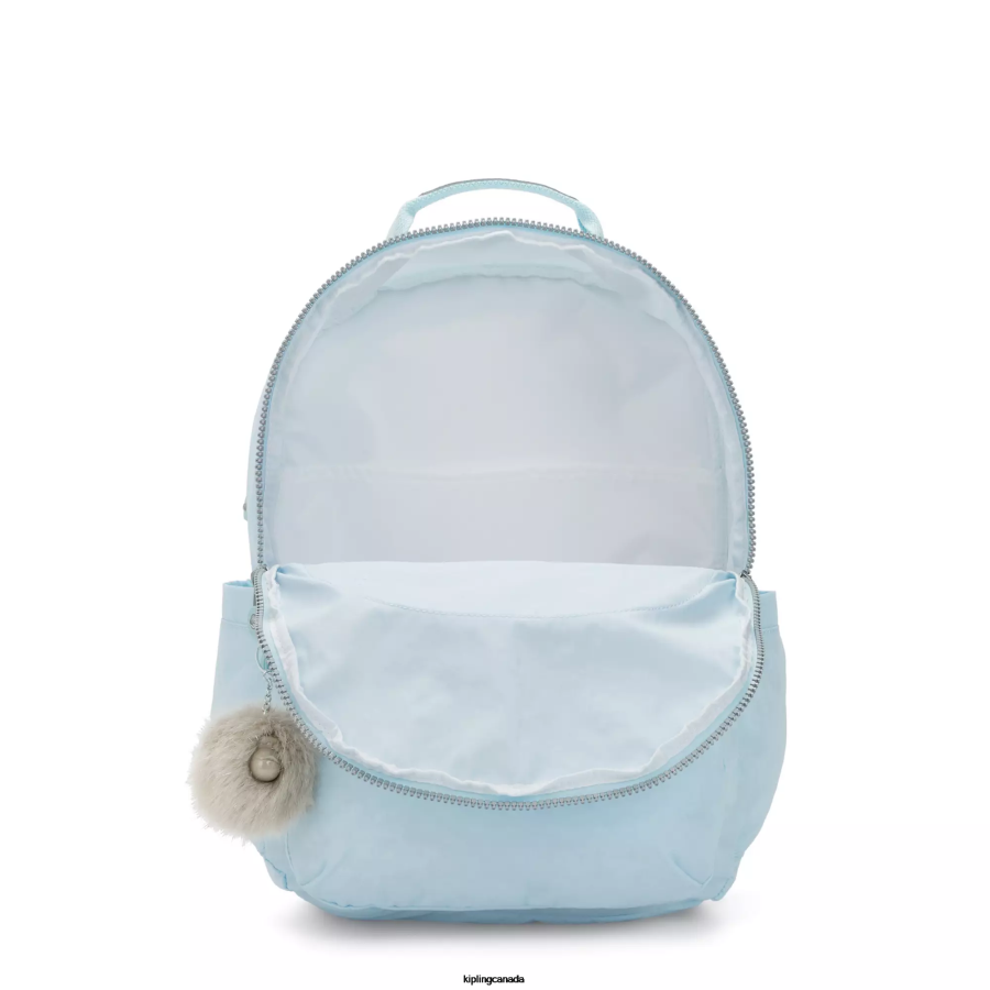 Women Laptop Backpacks Kipling Bridal Blue Seoul Extra Large 17" Laptop Backpack FHZD450 - Image 3