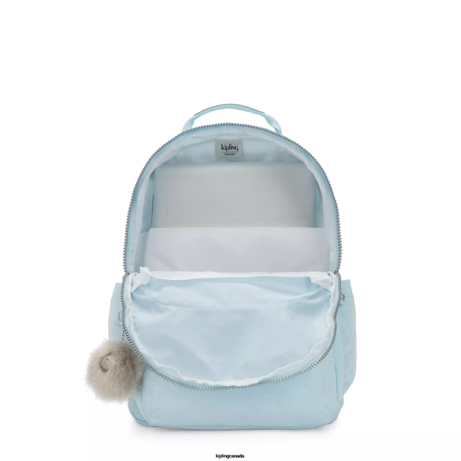 Women Laptop Backpacks Kipling Bridal Blue Seoul Large 15" Laptop Backpack FHZD431 - Image 3