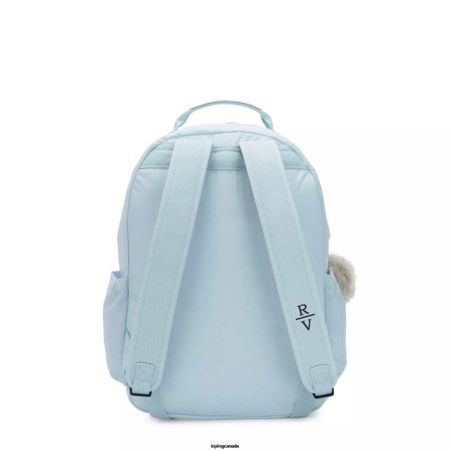 Women Laptop Backpacks Kipling Bridal Blue Seoul Large 15" Laptop Backpack FHZD431 - Image 4