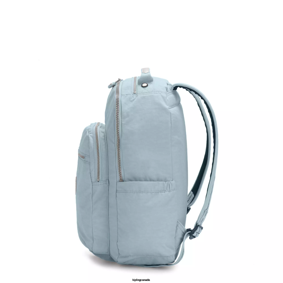 Women Laptop Backpacks Kipling Bridal Blue Seoul Large 15" Laptop Backpack FHZD431 - Image 5