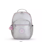 Women Laptop Backpacks Kipling Candy metal Fun Seoul Large Metallic 15" Laptop Backpack FHZD448