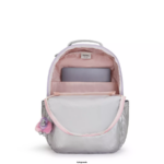 Women Laptop Backpacks Kipling Candy metal Fun Seoul Large Metallic 15" Laptop Backpack FHZD448 - Image 3