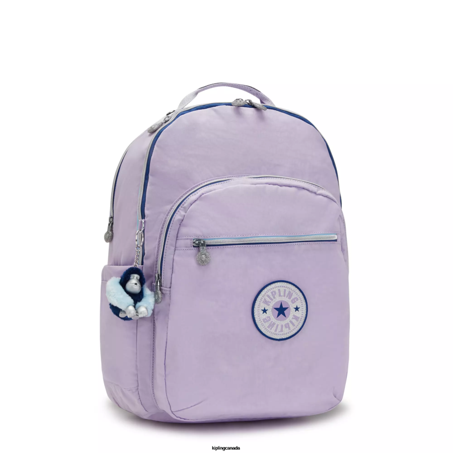 Women Laptop Backpacks Kipling Endless Lilac Fun Seoul Extra Large 17" Laptop Backpack FHZD441 - Image 2