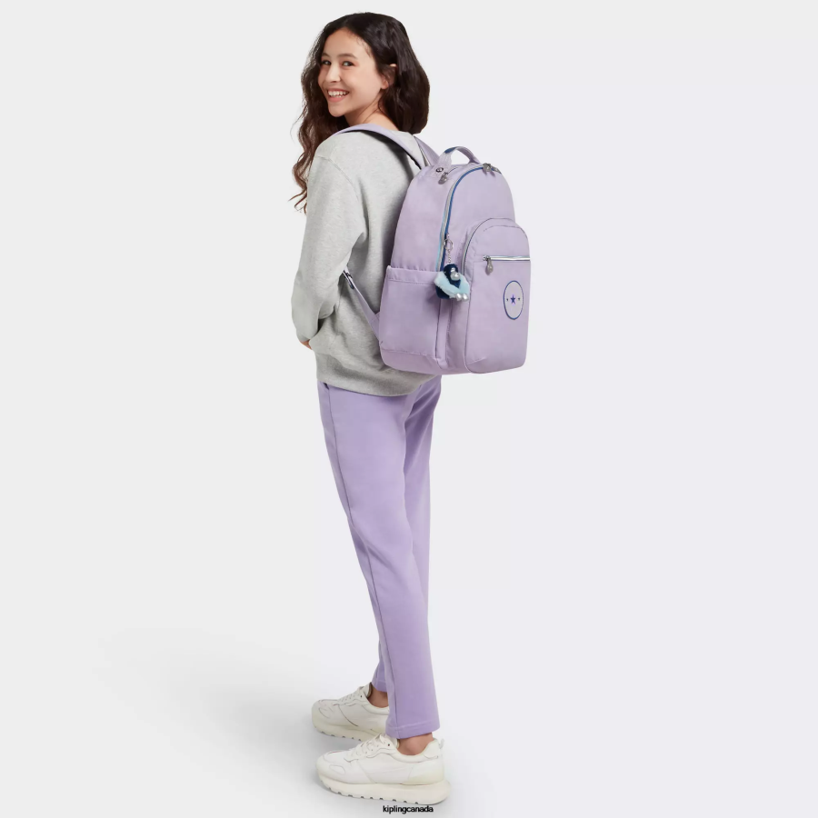 Women Laptop Backpacks Kipling Endless Lilac Fun Seoul Large 15" Laptop Backpack FHZD445 - Image 4