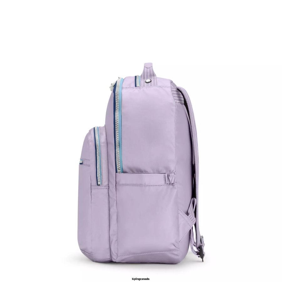 Women Laptop Backpacks Kipling Endless Lilac Fun Seoul Large 15" Laptop Backpack FHZD445 - Image 5