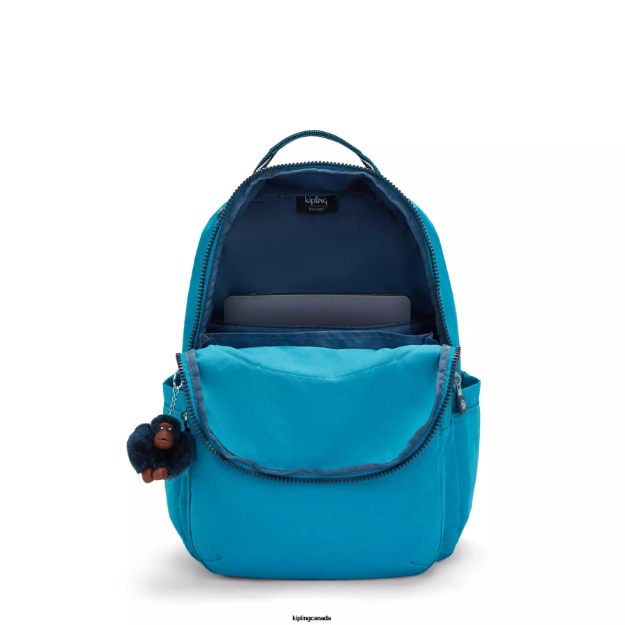 Women Laptop Backpacks Kipling Green Cool Seoul Large 15" Laptop Backpack FHZD427 - Image 3