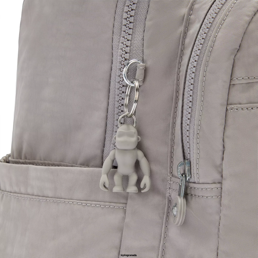 Women Laptop Backpacks Kipling Grey Gris Seoul Large 15" Laptop Backpack FHZD471 - Image 5