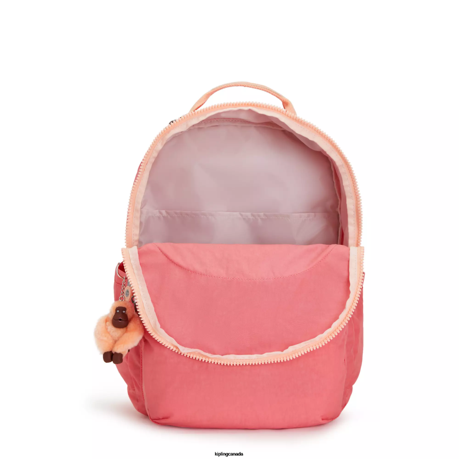 Women Laptop Backpacks Kipling Joyous Pink Seoul Extra Large 17" Laptop Backpack FHZD452 - Image 3