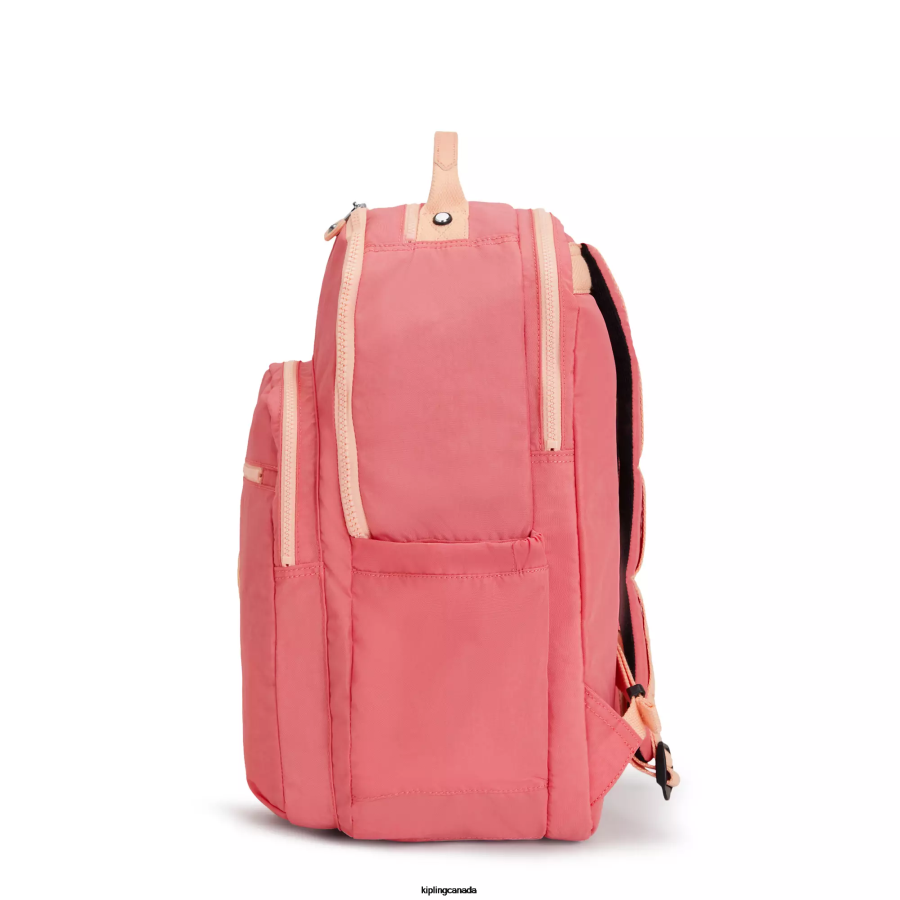 Women Laptop Backpacks Kipling Joyous Pink Seoul Extra Large 17" Laptop Backpack FHZD452 - Image 5