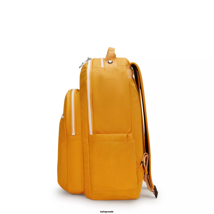 Women Laptop Backpacks Kipling Rapid Yellow Seoul Large 15" Laptop Backpack FHZD472 - Image 5