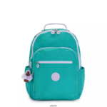 Women Laptop Backpacks Kipling Surfer Green Seoul Large 15" Laptop Backpack FHZD429