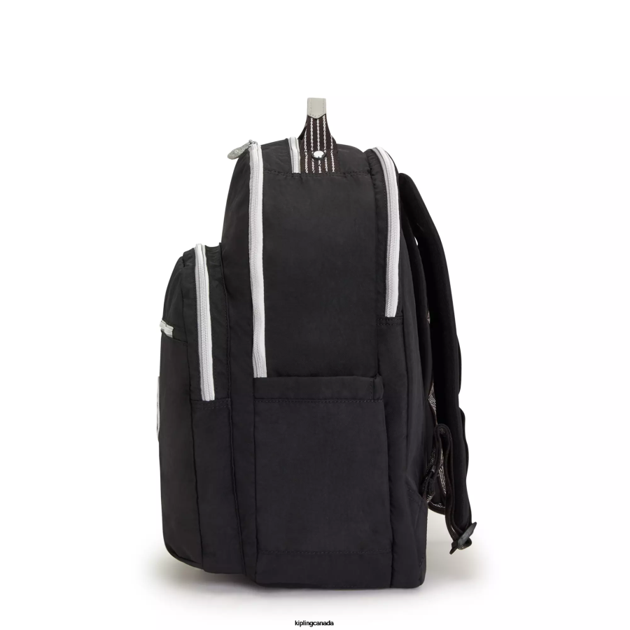 Women Laptop Backpacks Kipling True Black Fun Seoul Extra Large 17" Laptop Backpack FHZD438 - Image 5