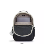 Women Laptop Backpacks Kipling True Black Fun Seoul Large 15" Laptop Backpack FHZD442 - Image 3