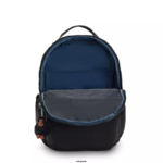 Women Laptop Backpacks Kipling True Black Tonal Seoul Extra Large 17" Laptop Backpack FHZD488 - Image 3