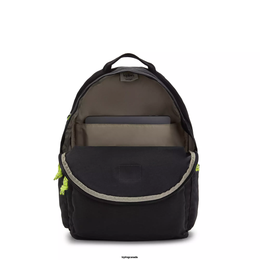 Women Laptop Backpacks Kipling Valley Black Damien Large Laptop Backpack FHZD399 - Image 3