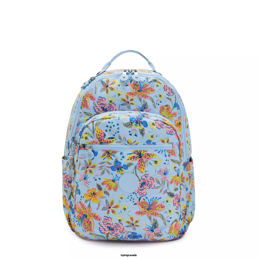 women_laptop_backpacks_kipling_wild_flowers_seoul_large_printed_15_laptop_backpack_fhzd346.png Women Laptop Backpacks Kipling Wild Flowers Seoul Large Printed 15" Laptop Backpack FHZD346 - Image 1