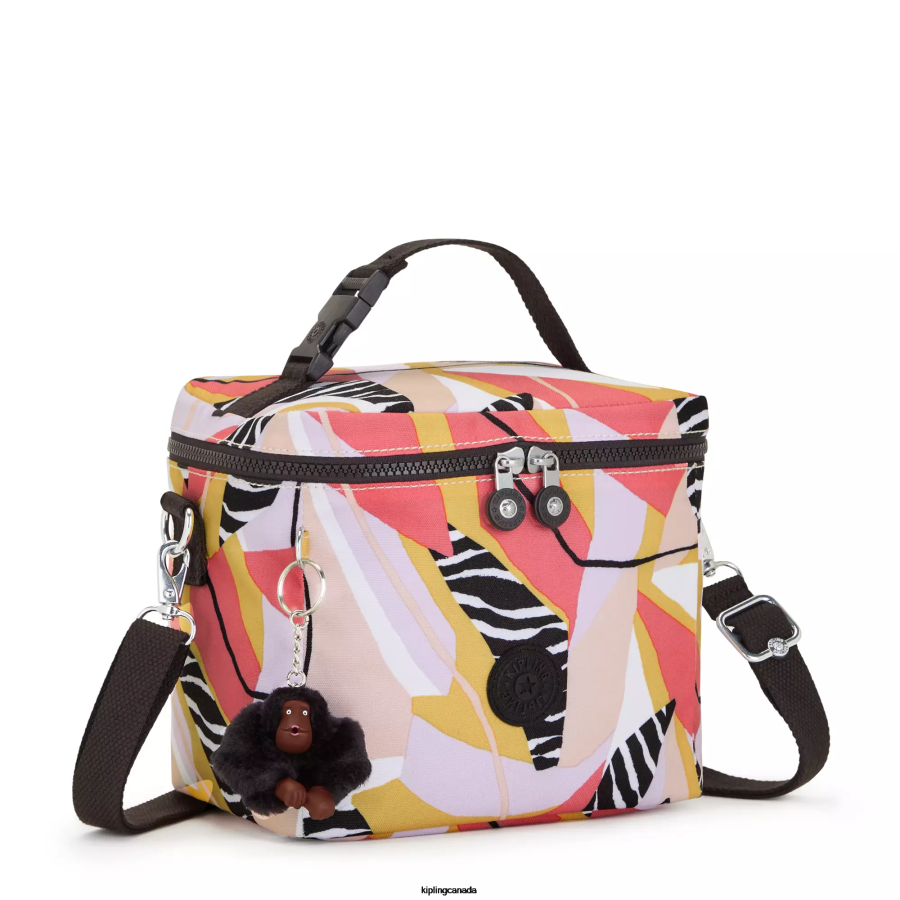 Women Lunch Bags Kipling Abstract Leave Graham Printed Lunch Bag FHZD624 - Image 2
