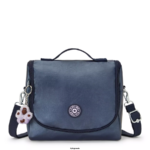 Women Lunch Bags Kipling Admiral Blue New Kichirou Metallic Lunch Bag FHZD654