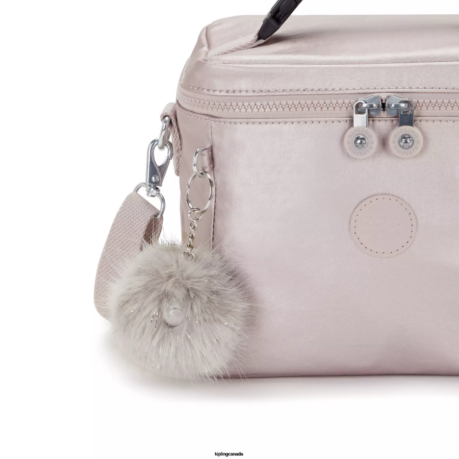 Women Lunch Bags Kipling Metallic Rose Graham Metallic Lunch Bag FHZD649 - Image 5