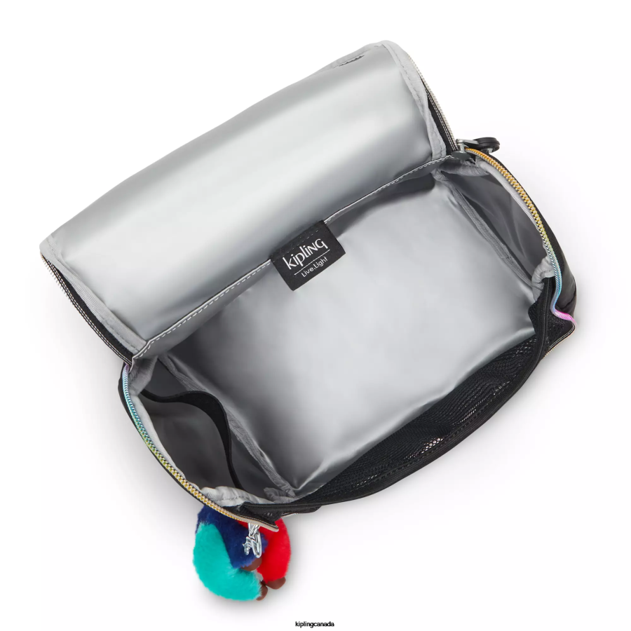 Women Lunch Bags Kipling Truly Black Rainbow Kichirou Lunch Bag FHZD656 - Image 3