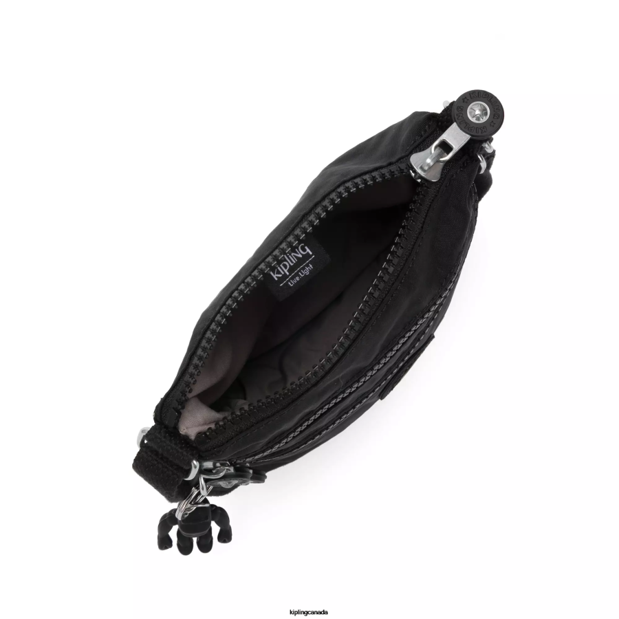 Women Mini Bags Kipling Black Noir Alvar Extra Small Mini Bag FHZD110 - Image 3