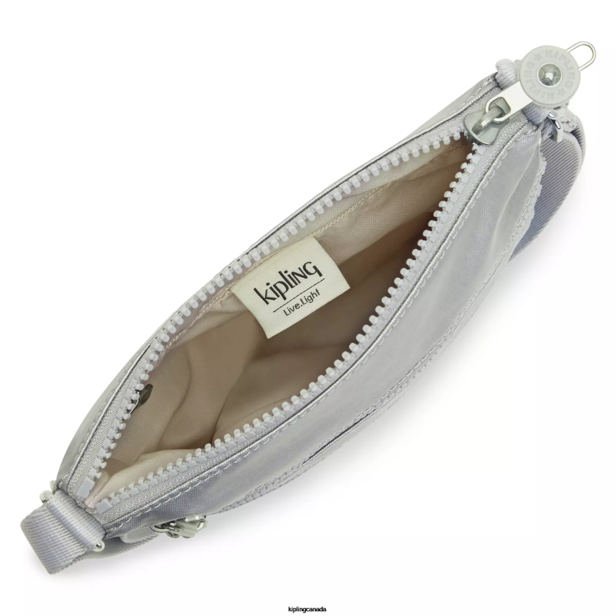 Women Mini Bags Kipling Bright Metallic Keiko Metallic Crossbody Mini Bag FHZD96 - Image 3