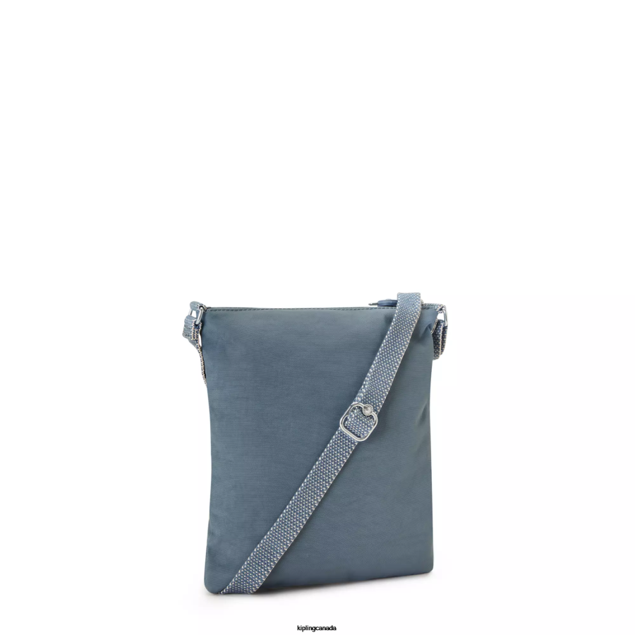 Women Mini Bags Kipling Brush Blue Keiko Crossbody Mini Bag FHZD84 - Image 4