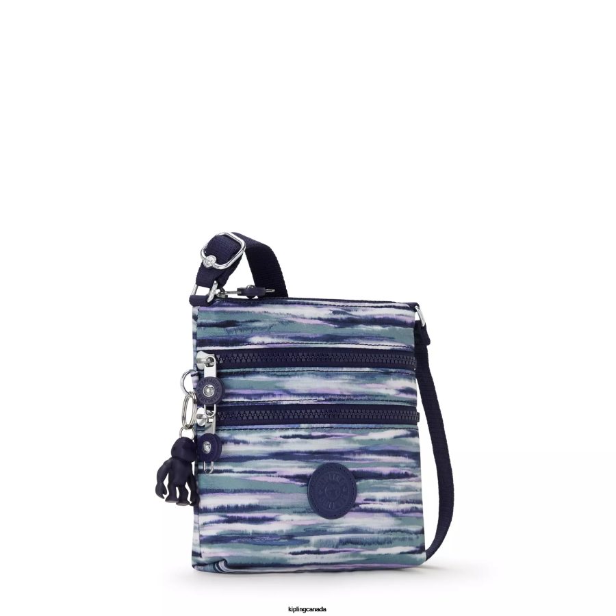 Women Mini Bags Kipling Brush Stripes Alvar Extra Small Printed Mini Bag FHZD71 - Image 2