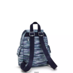 Women Mini Bags Kipling Brush Stripes City Pack Mini Printed Backpack FHZD497 - Image 5
