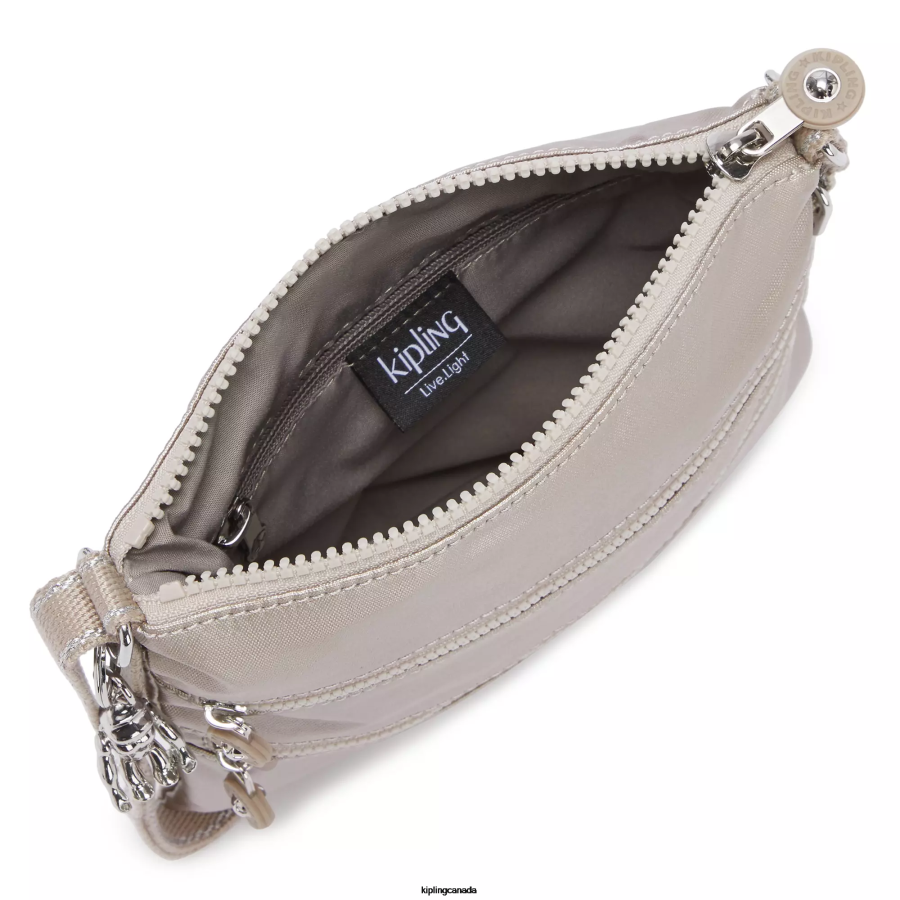 Women Mini Bags Kipling Metallic Glow Keiko Metallic Crossbody Mini Bag FHZD98 - Image 3