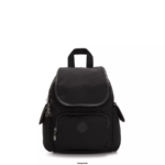Women Mini Bags Kipling Rich Black City Pack Mini Backpack FHZD395