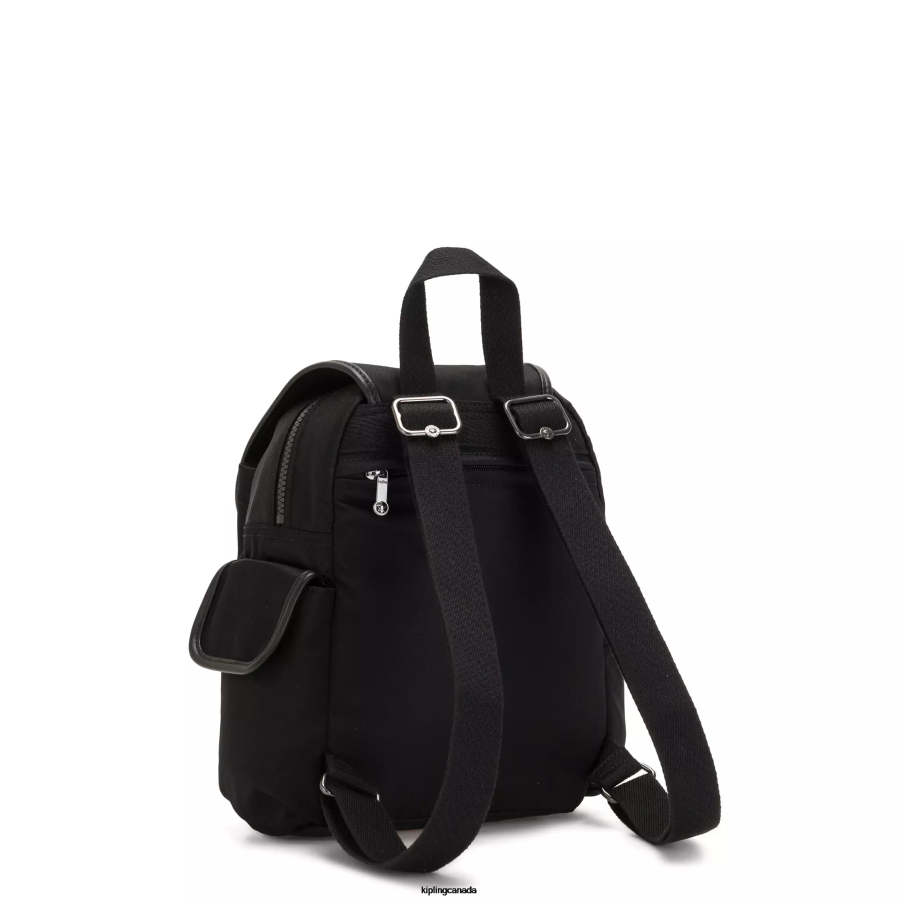 Women Mini Bags Kipling Rich Black City Pack Mini Backpack FHZD395 - Image 4