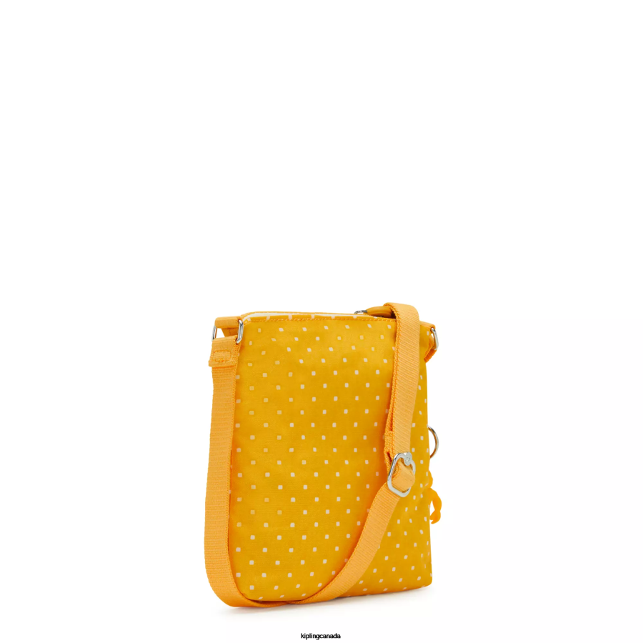 Women Mini Bags Kipling Soft Dot Yellow Alvar Extra Small Printed Mini Bag FHZD72 - Image 4