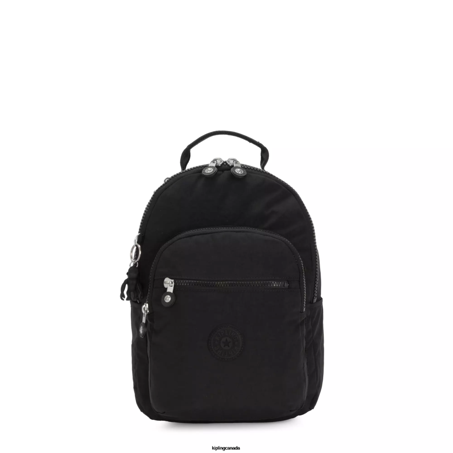 women_monogrammable_kipling_black_noir_seoul_small_tablet_backpack_fhzd420.png Women Monogrammable Kipling Black Noir Seoul Small Tablet Backpack FHZD420 - Image 1