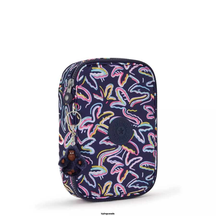 Women Pens & Pencil Cases Kipling Palm Fiesta Print 100 Pens Printed Case FHZD589 - Image 2