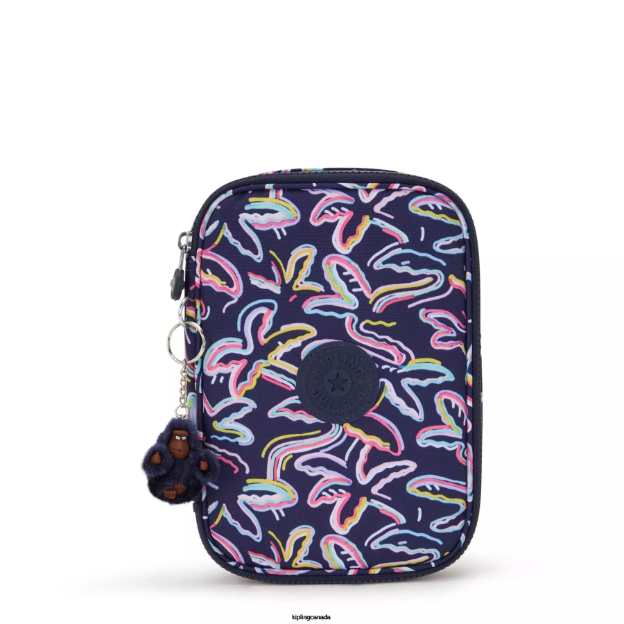 Women Pens & Pencil Cases Kipling Palm Fiesta Print 100 Pens Printed Case FHZD589 - Image 1