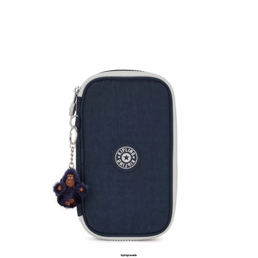 Women Pens & Pencil Cases Kipling True Blue Grey 50 Pens Case FHZD598 - Image 1