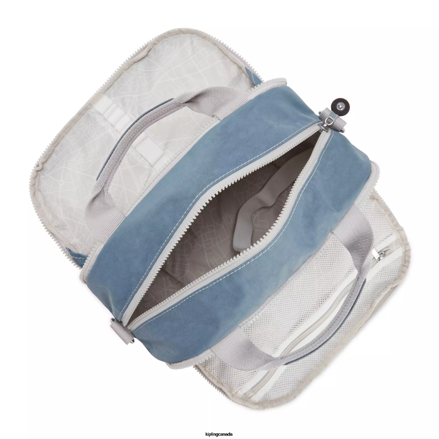 Women Pouches Kipling Brush Blue C Palm Beach Toiletry Bag FHZD546 - Image 3
