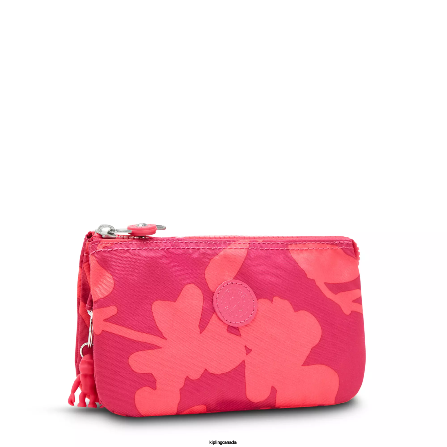 Women Pouches Kipling Coral Flower Creativity Large Printed Pouch FHZD304 - Image 2