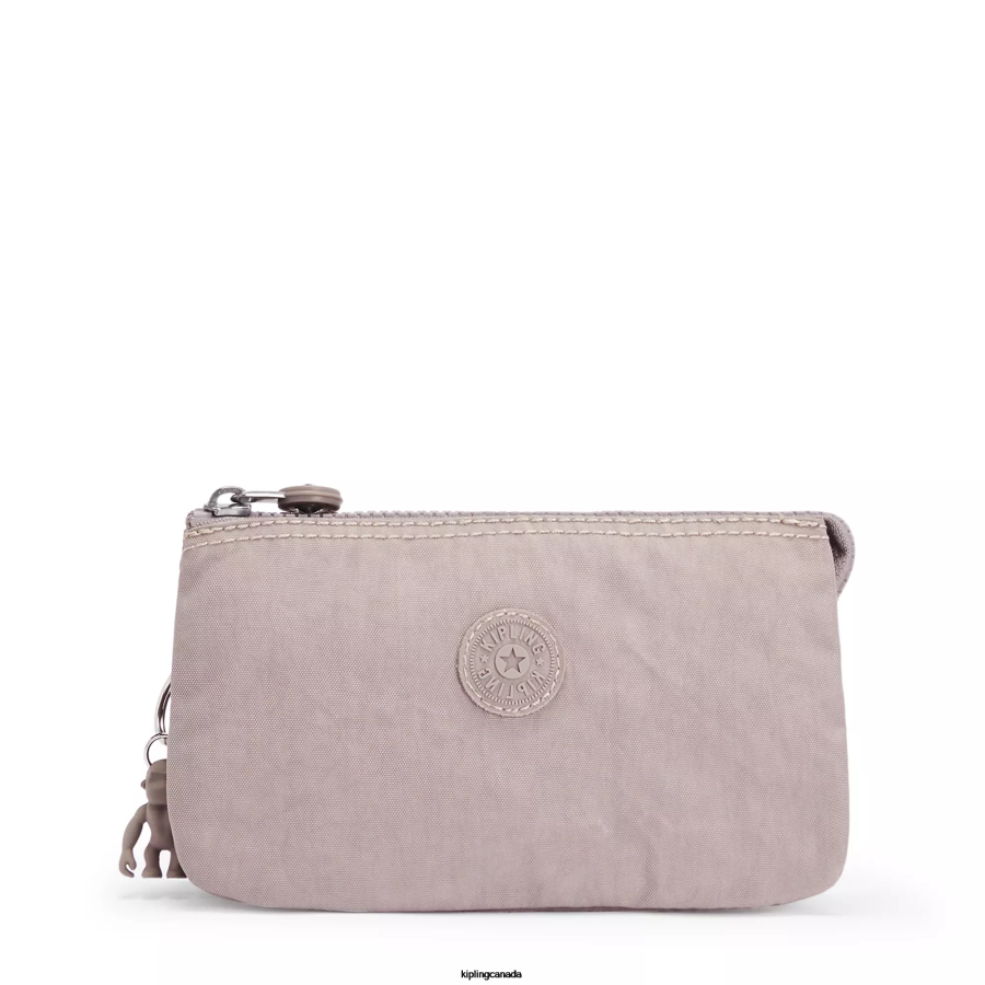 women_pouches_kipling_grey_gris_creativity_large_pouch_fhzd533.png Women Pouches Kipling Grey Gris Creativity Large Pouch FHZD533 - Image 1