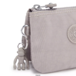 Women Pouches Kipling Grey Gris Creativity Small Pouch FHZD558 - Image 5