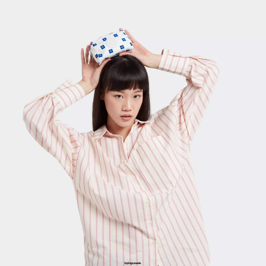 Women Pouches Kipling Minju Multi Print Gleam Small Minju Kim Pouch FHZD584 - Image 4