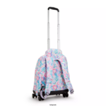 Women Rolling Backpacks Kipling Aqua Flowers New Zea 15" Printed Laptop Rolling Backpack FHZD491 - Image 5