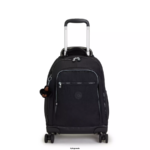 Women Rolling Backpacks Kipling Black Tonal New Zea 15" Laptop Rolling Backpack FHZD481
