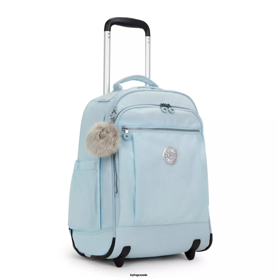 Women Rolling Backpacks Kipling Bridal Blue Gaze Large Rolling Backpack FHZD494 - Image 2