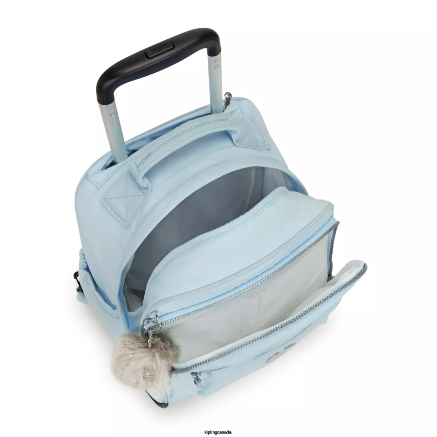Women Rolling Backpacks Kipling Bridal Blue Gaze Large Rolling Backpack FHZD494 - Image 3