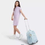 Women Rolling Backpacks Kipling Bridal Blue Gaze Large Rolling Backpack FHZD494 - Image 4