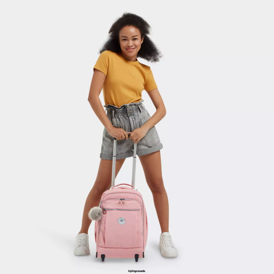 Women Rolling Backpacks Kipling Bridal Rose Gaze Large Rolling Backpack FHZD496 - Image 4
