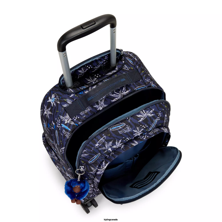 Women Rolling Backpacks Kipling Surf Sea Print New Zea 15" Printed Laptop Rolling Backpack FHZD489 - Image 3